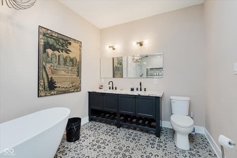 Primary bathroom at 2306 E 12th Street, Indianapolis, IN