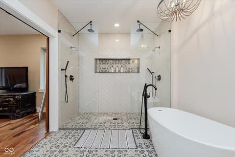 Primary bathroom at 2306 E 12th Street, Indianapolis, IN