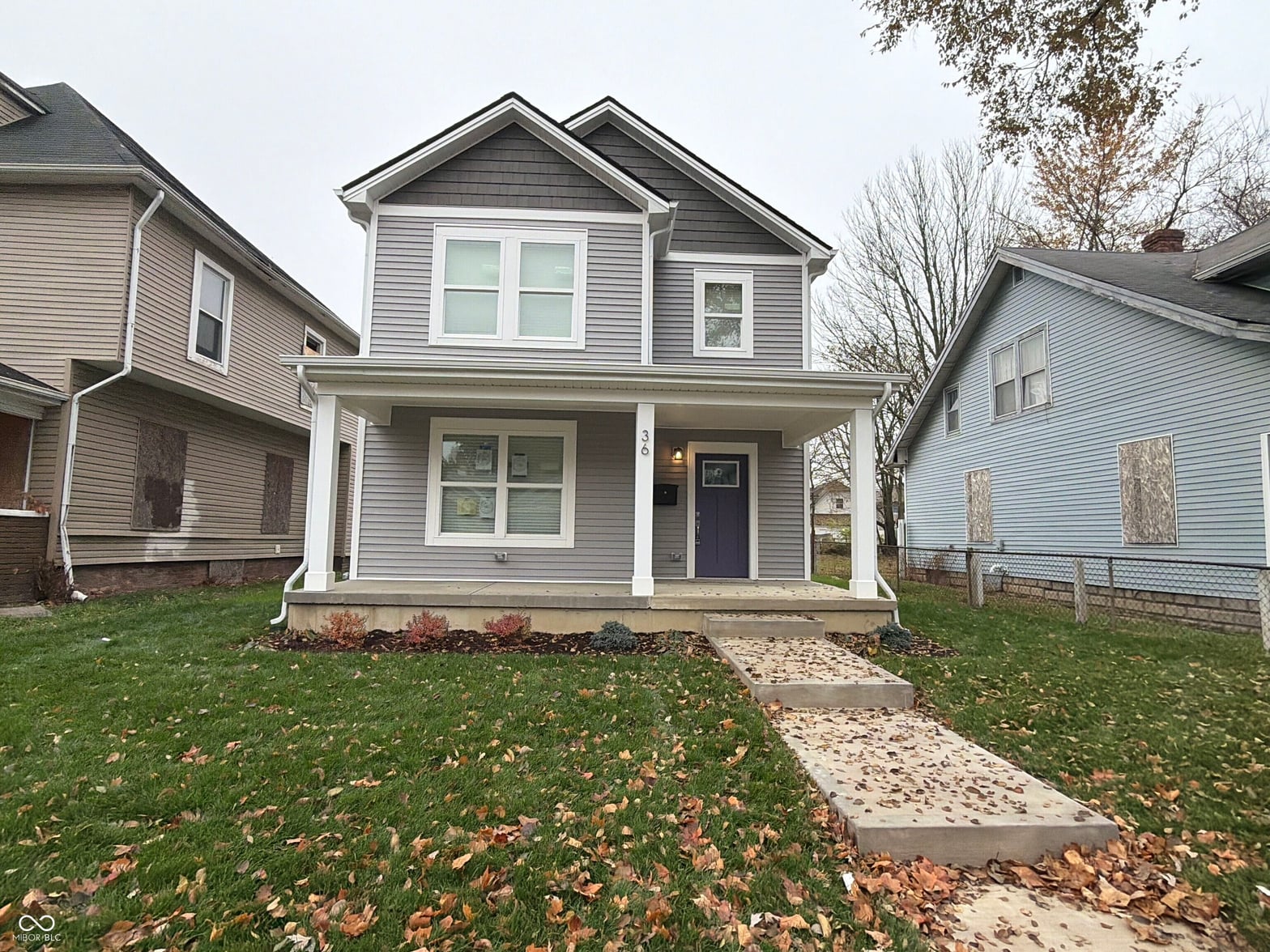 Front exterior at 36 N Bradley Avenue, Indianapolis, IN