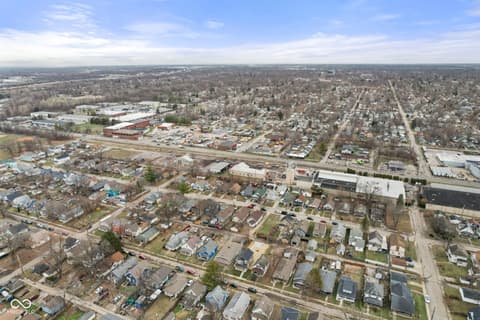 Aerial view at 1331 N Ewing Street, Indianapolis, IN