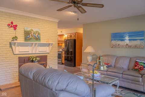 Living room at 5427 State Road 46 East E, Nashville, IN