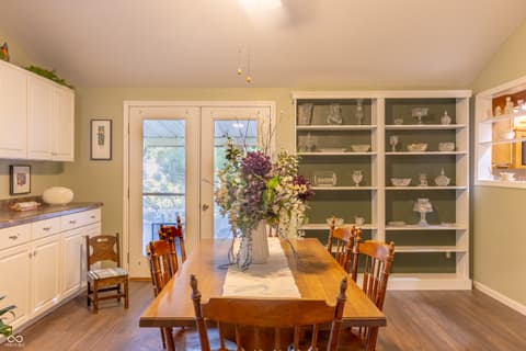 Dining room at 5427 State Road 46 East E, Nashville, IN