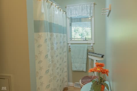 Bathroom at 5427 State Road 46 East E, Nashville, IN