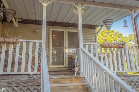 Outdoor living area at 5427 State Road 46 East E, Nashville, IN