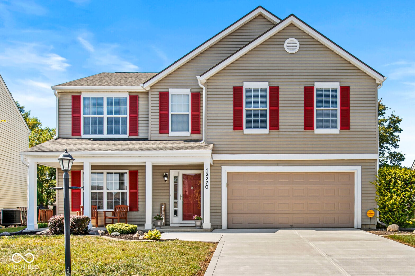 Front exterior at 12270 Slate Drive, Fishers, IN