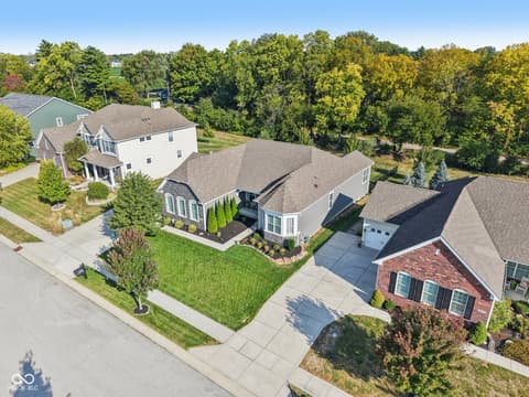 Aerial view at 4862 Waterhaven Drive, Noblesville, IN