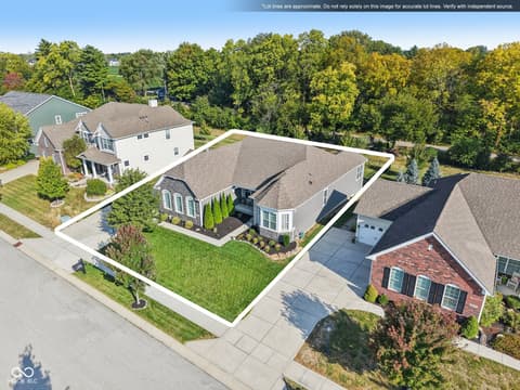 Aerial view at 4862 Waterhaven Drive, Noblesville, IN