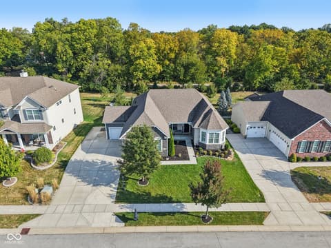 Aerial view at 4862 Waterhaven Drive, Noblesville, IN