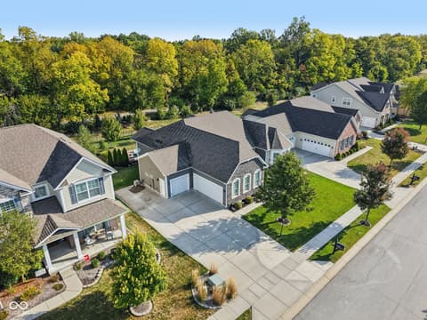 Aerial view at 4862 Waterhaven Drive, Noblesville, IN