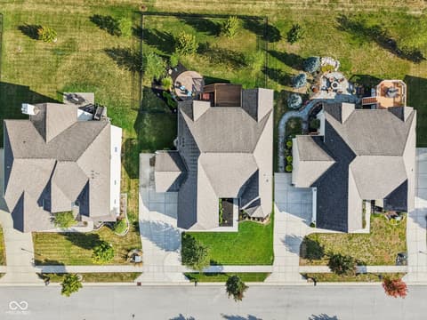 Aerial view at 4862 Waterhaven Drive, Noblesville, IN