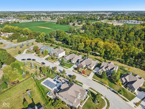 Aerial view at 4862 Waterhaven Drive, Noblesville, IN