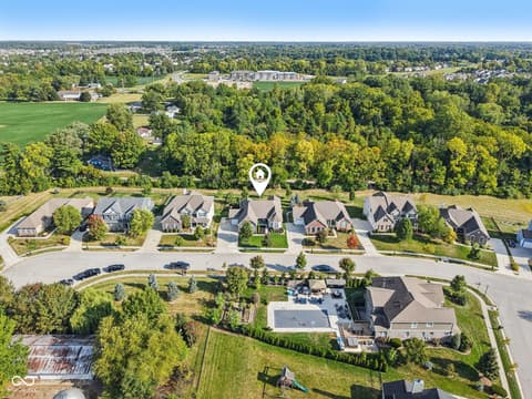 Aerial view at 4862 Waterhaven Drive, Noblesville, IN