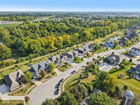 Aerial view at 4862 Waterhaven Drive, Noblesville, IN