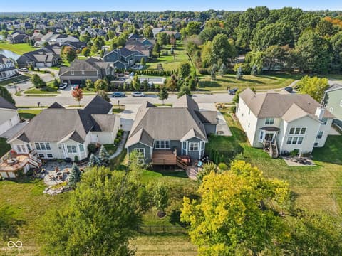 Aerial view at 4862 Waterhaven Drive, Noblesville, IN