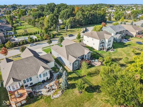 Aerial view at 4862 Waterhaven Drive, Noblesville, IN