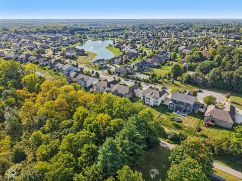 Aerial view at 4862 Waterhaven Drive, Noblesville, IN