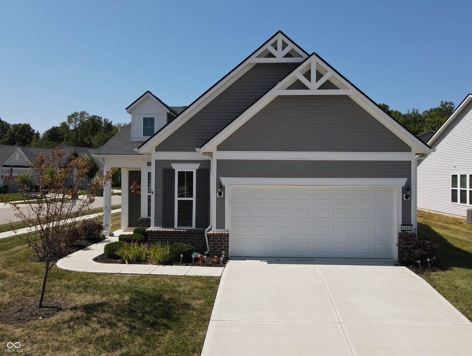 Front exterior at 4864 Lilac Drive, Plainfield, IN
