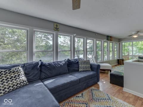 Living room at 7372 Trout Drive, Nineveh, IN
