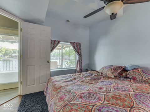 Primary bedroom at 7372 Trout Drive, Nineveh, IN