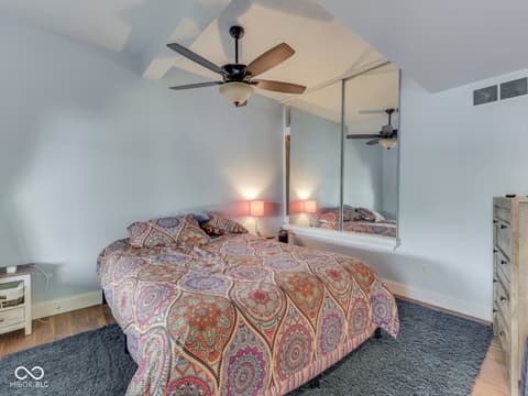 Primary bedroom at 7372 Trout Drive, Nineveh, IN