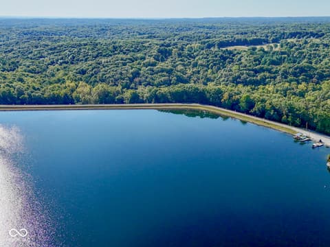 Aerial view at 7372 Trout Drive, Nineveh, IN