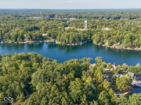 Aerial view at 7372 Trout Drive, Nineveh, IN