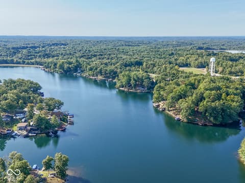 Aerial view at 7372 Trout Drive, Nineveh, IN