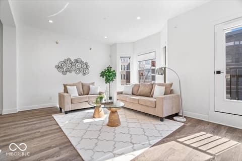 Living room at 908 Veterans Way, Carmel, IN