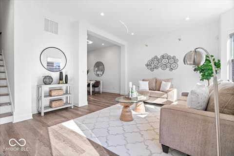 Living room at 908 Veterans Way, Carmel, IN