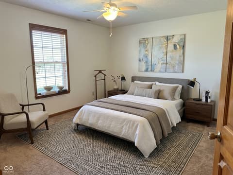 Primary bedroom at 8131 Bentley Farms Place, Indianapolis, IN
