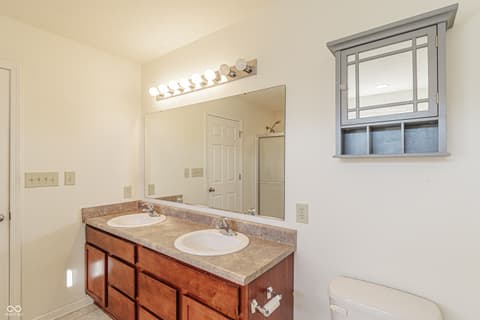Primary bathroom at 2556 Liatris Drive, Plainfield, IN