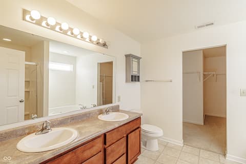 Primary bathroom at 2556 Liatris Drive, Plainfield, IN
