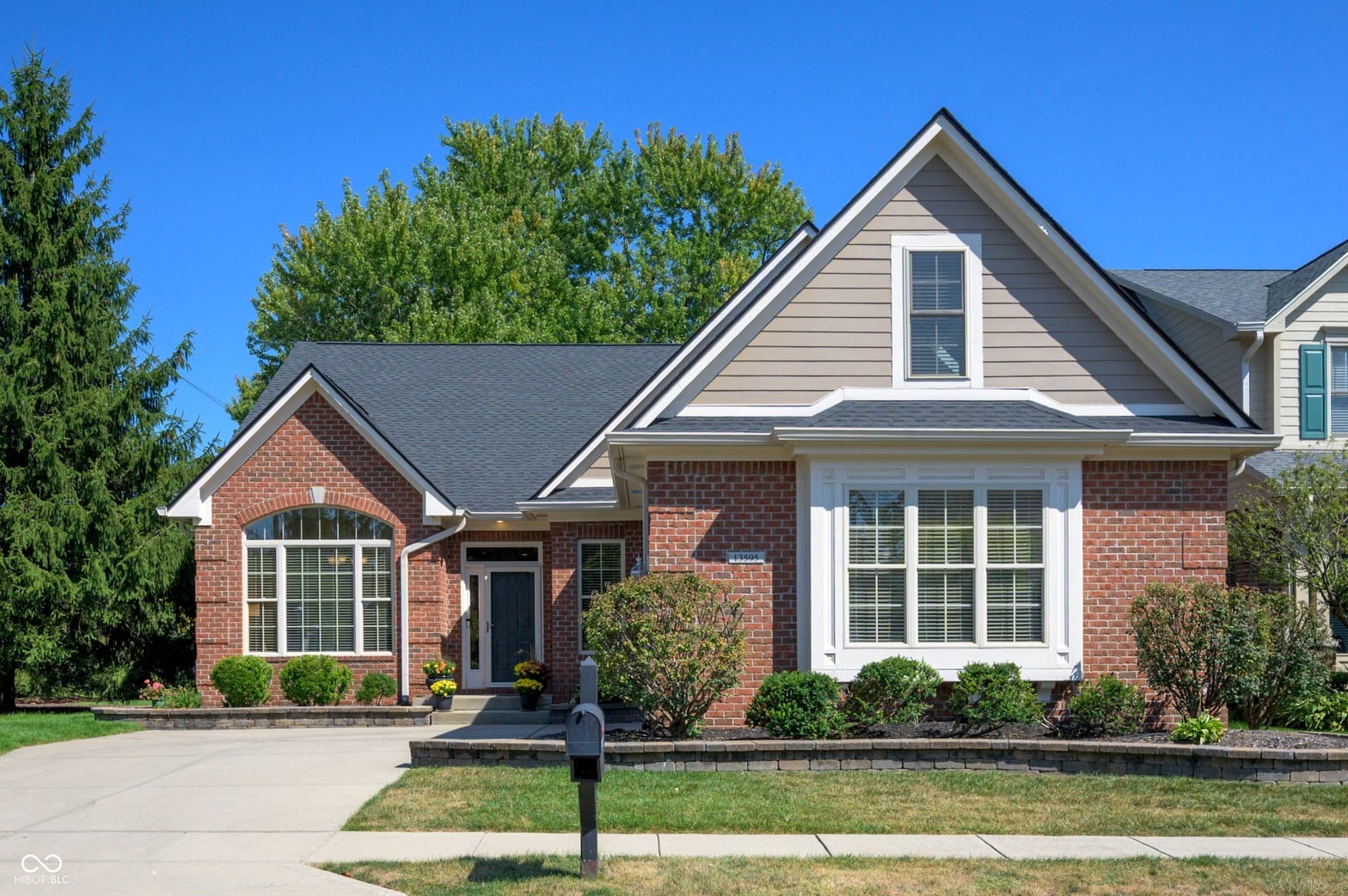 Front exterior at 13595 Ashbury Drive, Carmel, IN