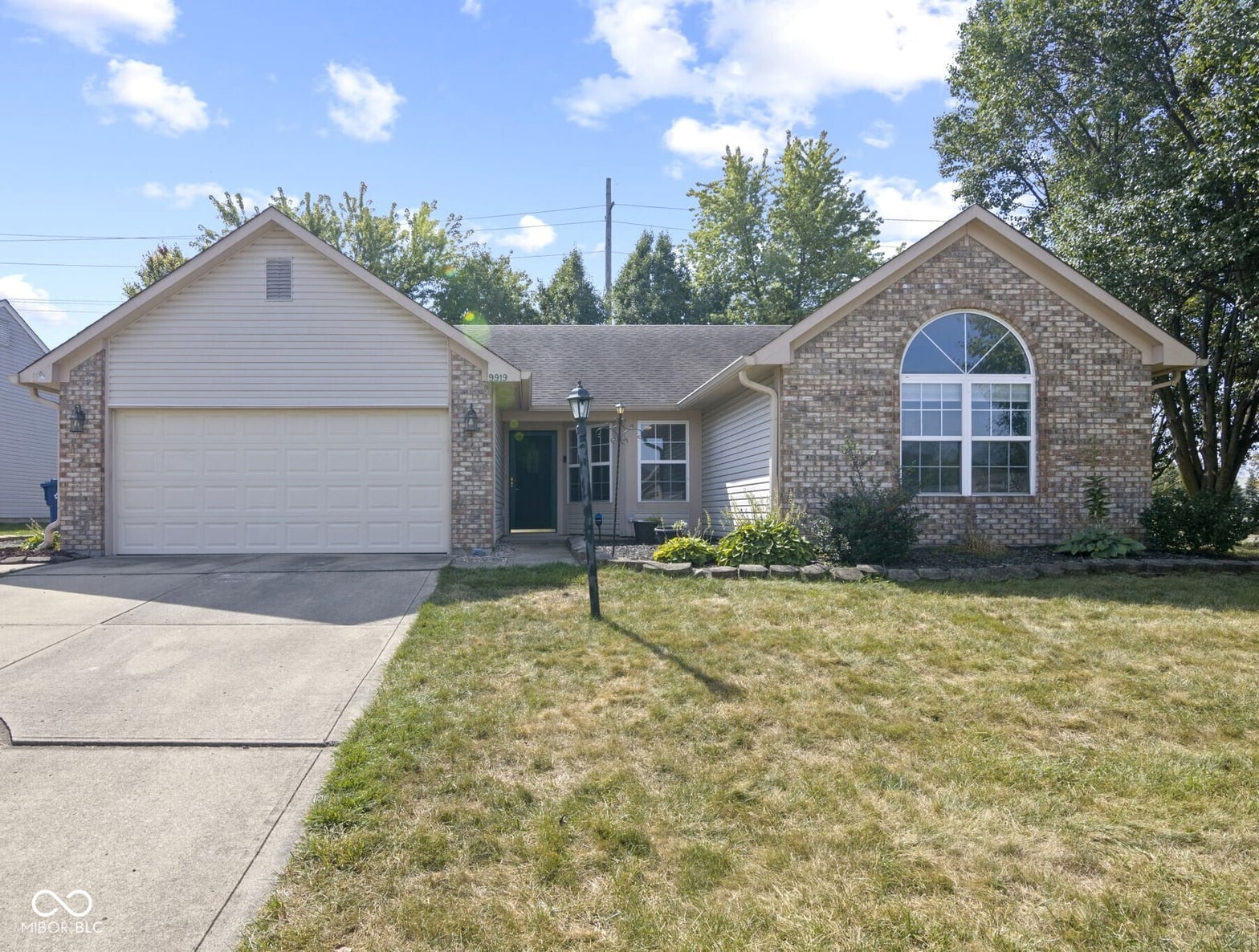 Front exterior at 9919 Commonwealth Drive, Fishers, IN