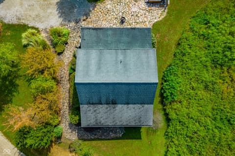 Aerial view at 9601 Buffalo Pike, Freetown, IN