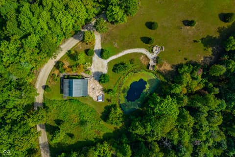 Aerial view at 9601 Buffalo Pike, Freetown, IN