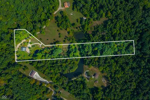 Aerial view at 9601 Buffalo Pike, Freetown, IN