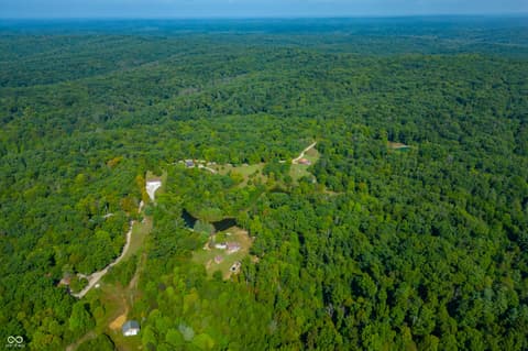 Aerial view at 9601 Buffalo Pike, Freetown, IN