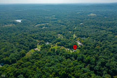 Aerial view at 9601 Buffalo Pike, Freetown, IN