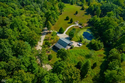Aerial view at 9601 Buffalo Pike, Freetown, IN