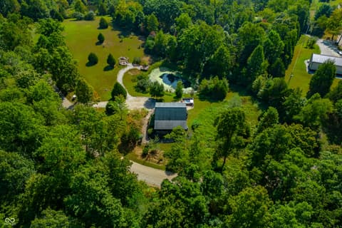 Aerial view at 9601 Buffalo Pike, Freetown, IN