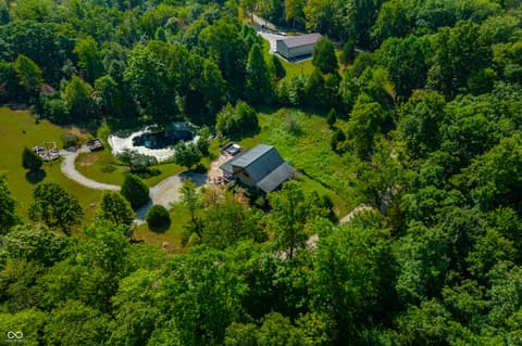 Aerial view at 9601 Buffalo Pike, Freetown, IN