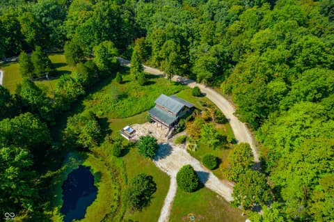 Aerial view at 9601 Buffalo Pike, Freetown, IN