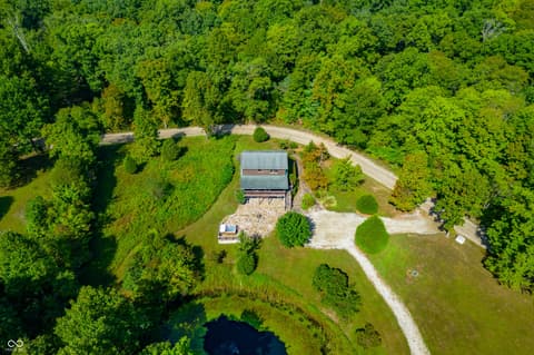 Aerial view at 9601 Buffalo Pike, Freetown, IN
