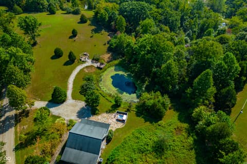 Aerial view at 9601 Buffalo Pike, Freetown, IN
