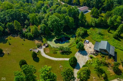 Aerial view at 9601 Buffalo Pike, Freetown, IN