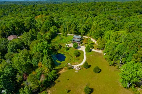 Aerial view at 9601 Buffalo Pike, Freetown, IN