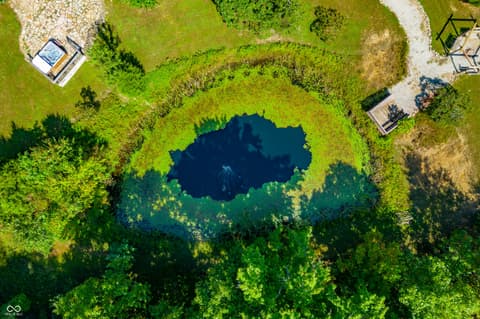 Aerial view at 9601 Buffalo Pike, Freetown, IN