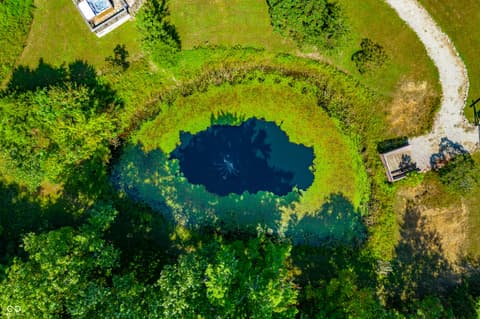 Aerial view at 9601 Buffalo Pike, Freetown, IN