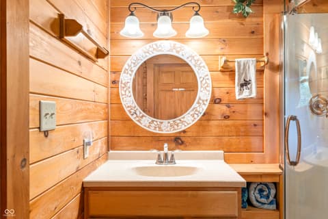 Bathroom at 9601 Buffalo Pike, Freetown, IN